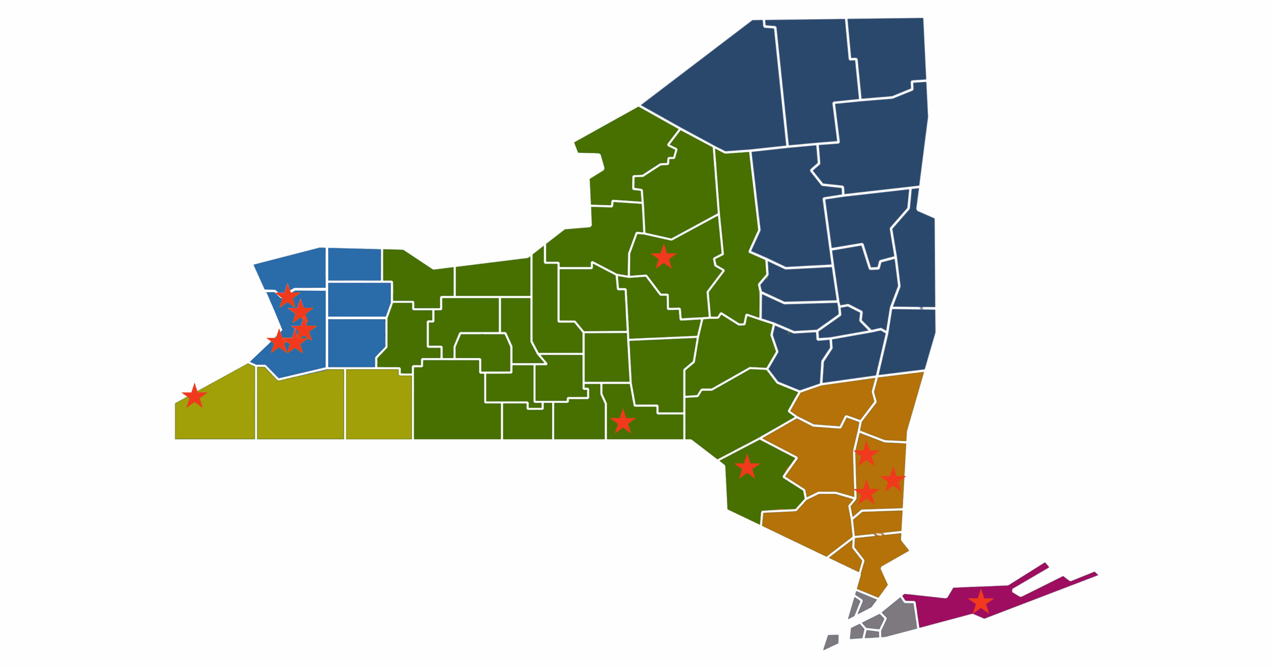 New York State regions map